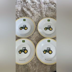 Set of 4 John Deere Saucers